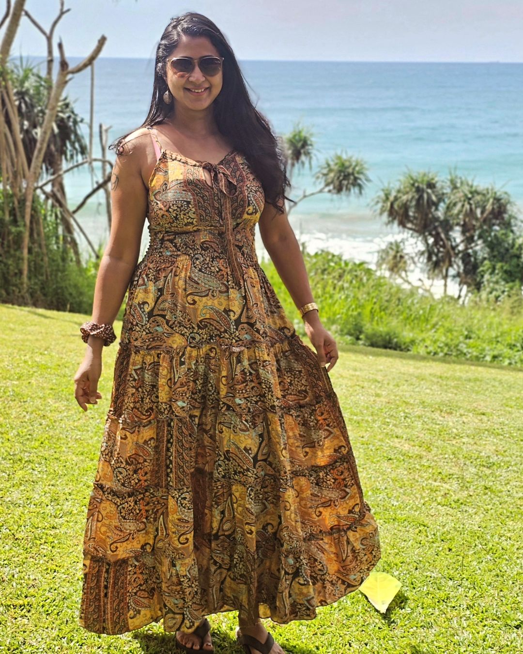 Kaniha Hot Photos In Sleeveless Gown In Her Srilanka Vacation ...